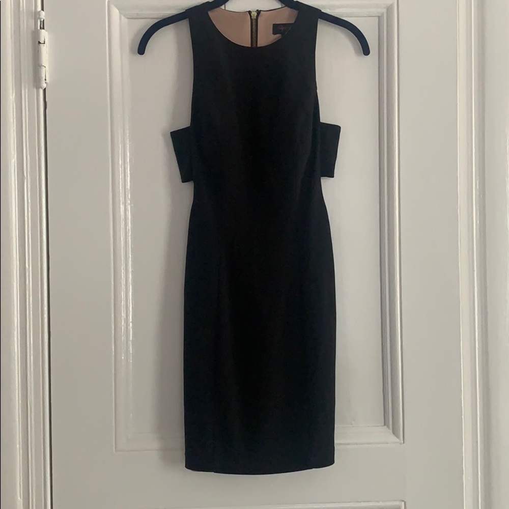 Black Dress with Gold Zipper